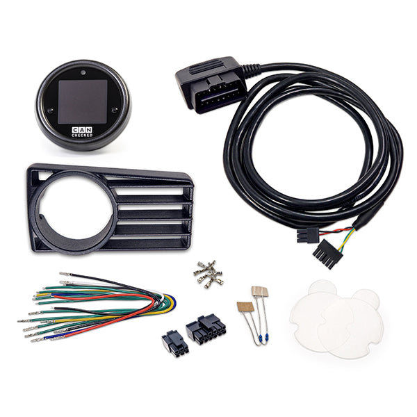 Display CANchecked MFD15 Gen2 para VW Golf MK3 (Typ 1H) LHD 1991-1998