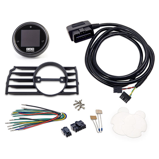 Display CANchecked MFD15 Gen2 para VW Golf MK6 (Typ 1K) RHD 2008-2013