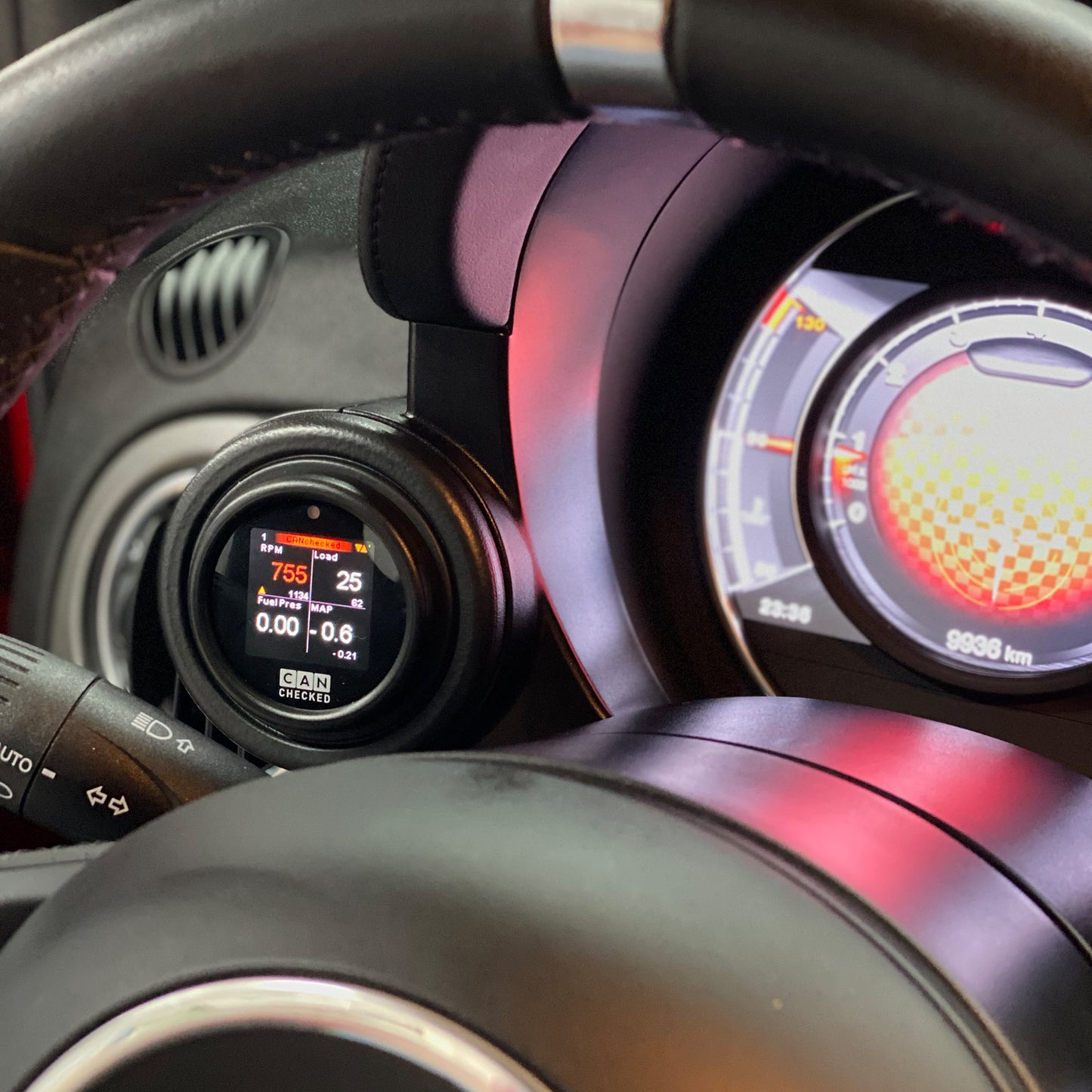 CANchecked MFD15 GEN2 para Fiat 500 Abarth 595 LHD/RHD Abarth 2012-