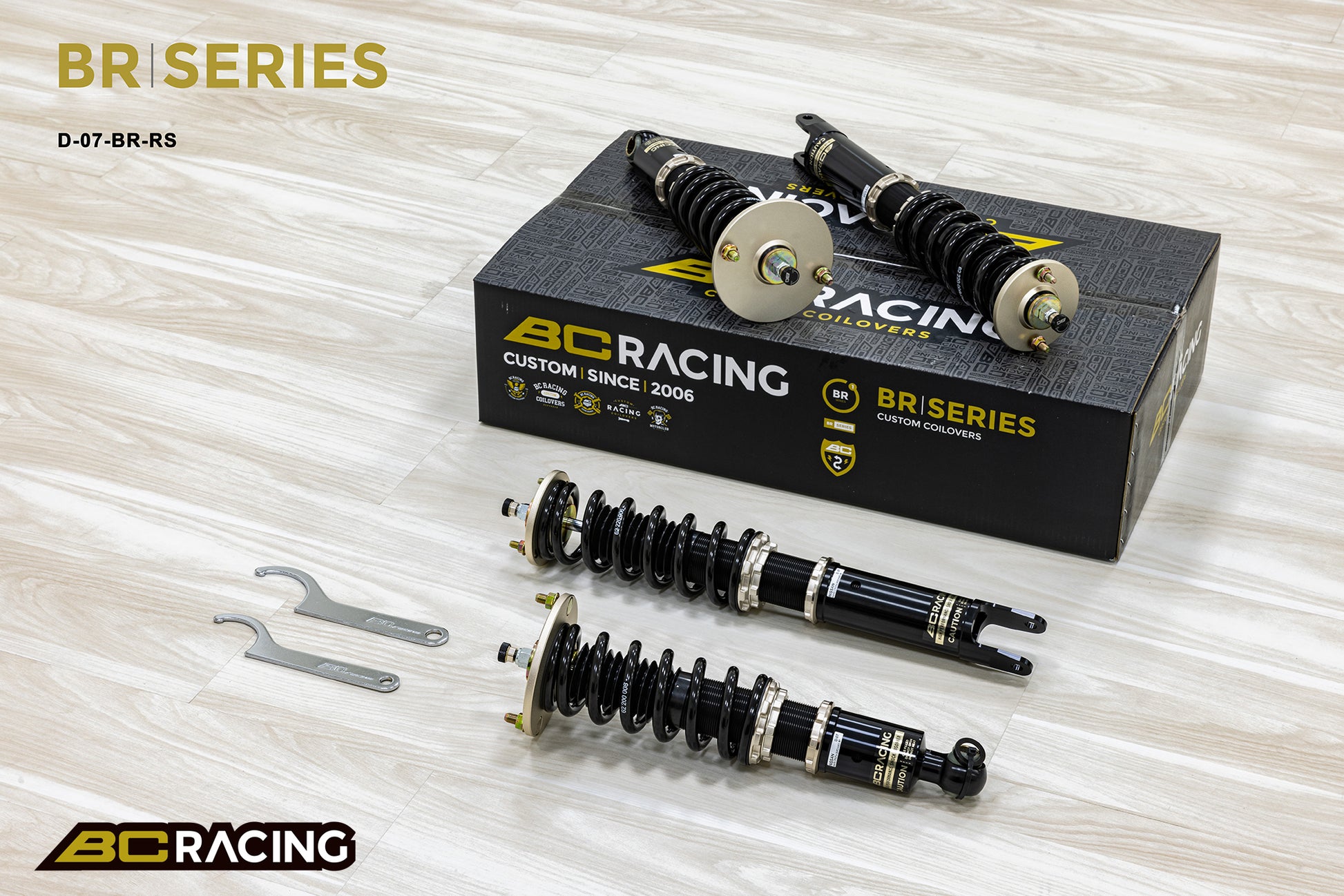Suspensión de Muelles Helicoidales BC Racing BR-RS para Nissan R32 GTR/GTS-4 - Imagen 3