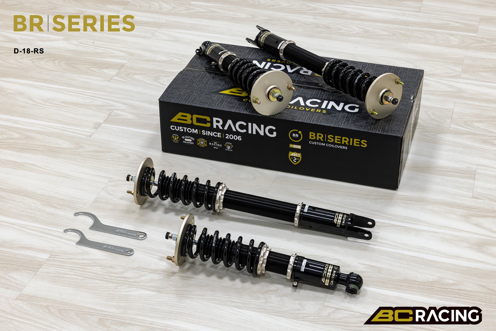 Suspensión de Muelles Helicoidales BC Racing BR RS para Nissan Skyline R34 GTS ER34 (Horquilla Trasera)