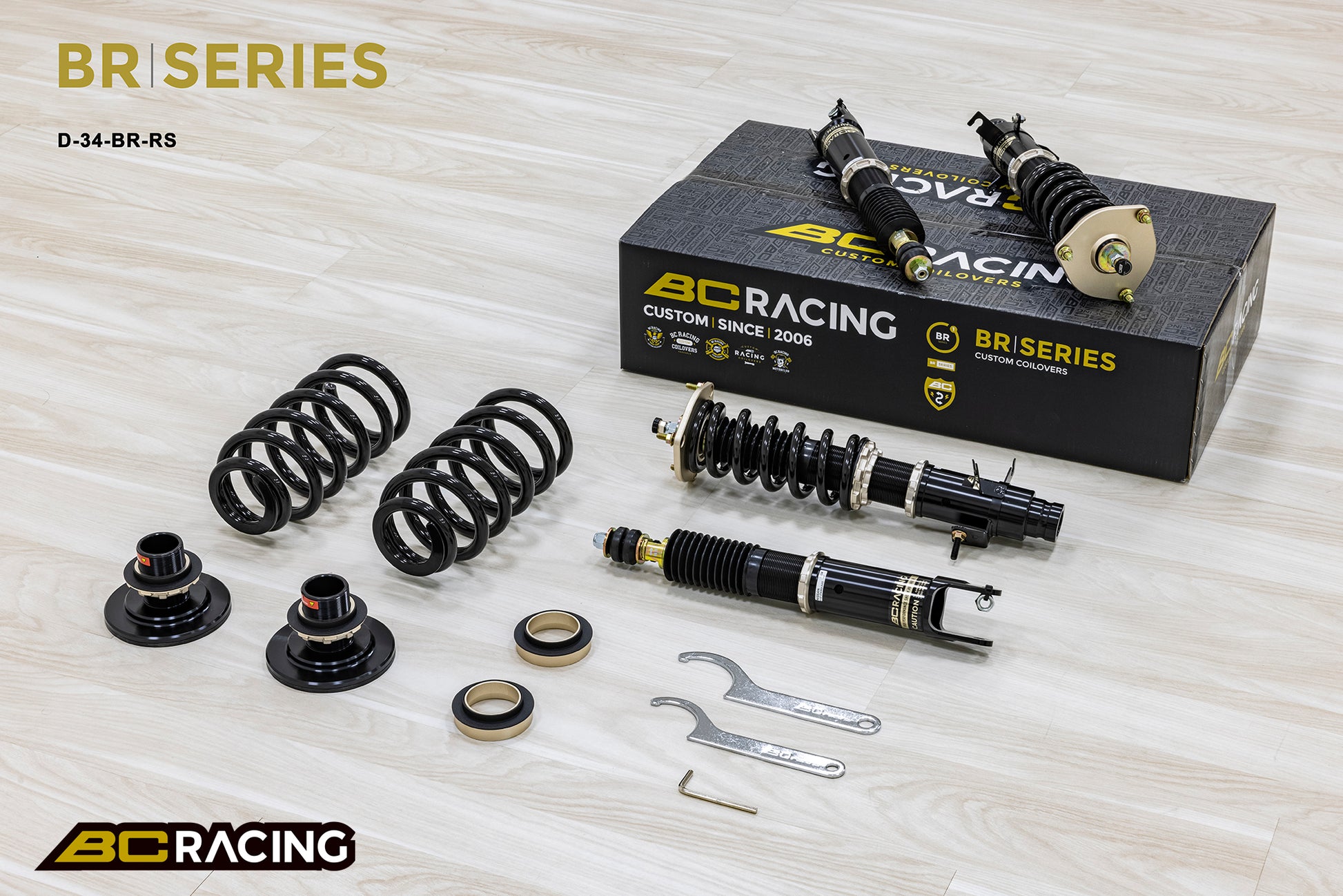 Suspensión de Muelles BC Racing D-34-BR-RS para Nissan Stagea AWD NM35 2001-2007 - Imagen 2