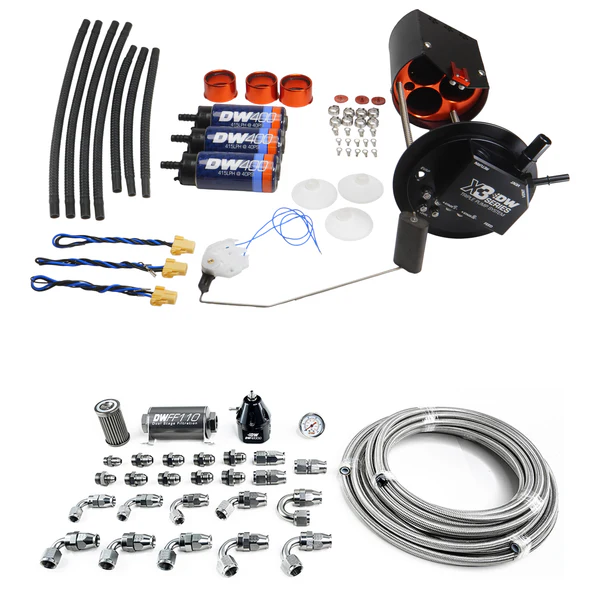Módulo X3 con Kit DW400s PTFE 8AN DeatschWerks para GM Truck 2005-2018