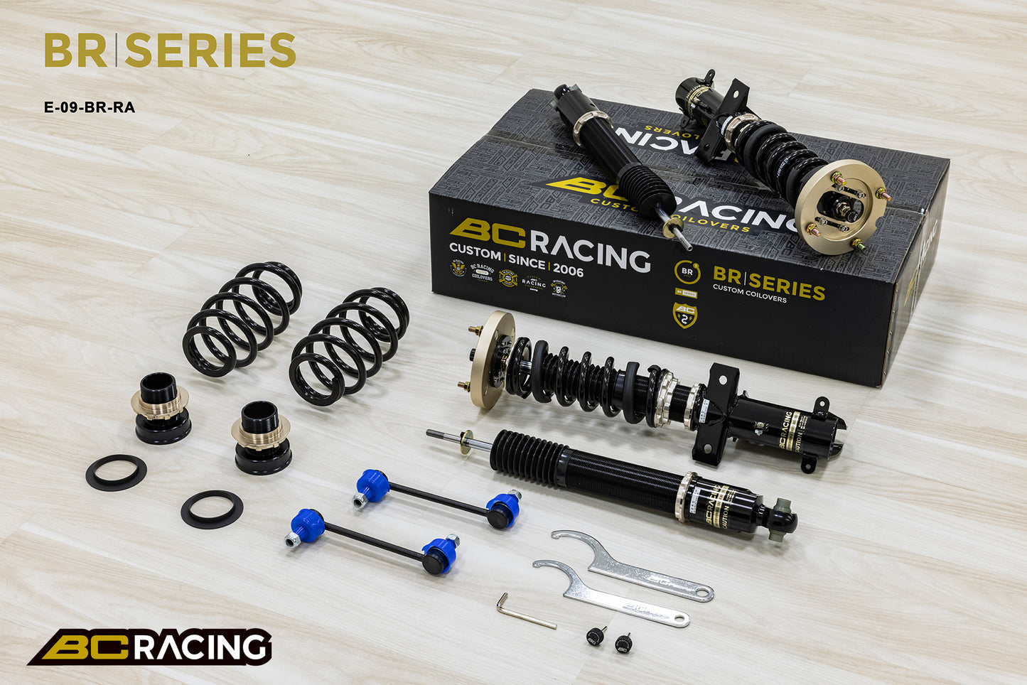 Suspensión de Muelles Helicoidales BC Racing E-09-BR-RA para Ford Mustang S197 2005-2014
