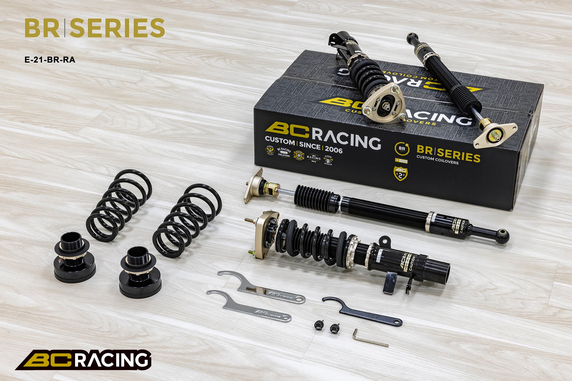 Suspensión de Muelles Helicoidales BC Racing E-21-BR-RA para Ford Focus MK3 2011+ - Imagen 2
