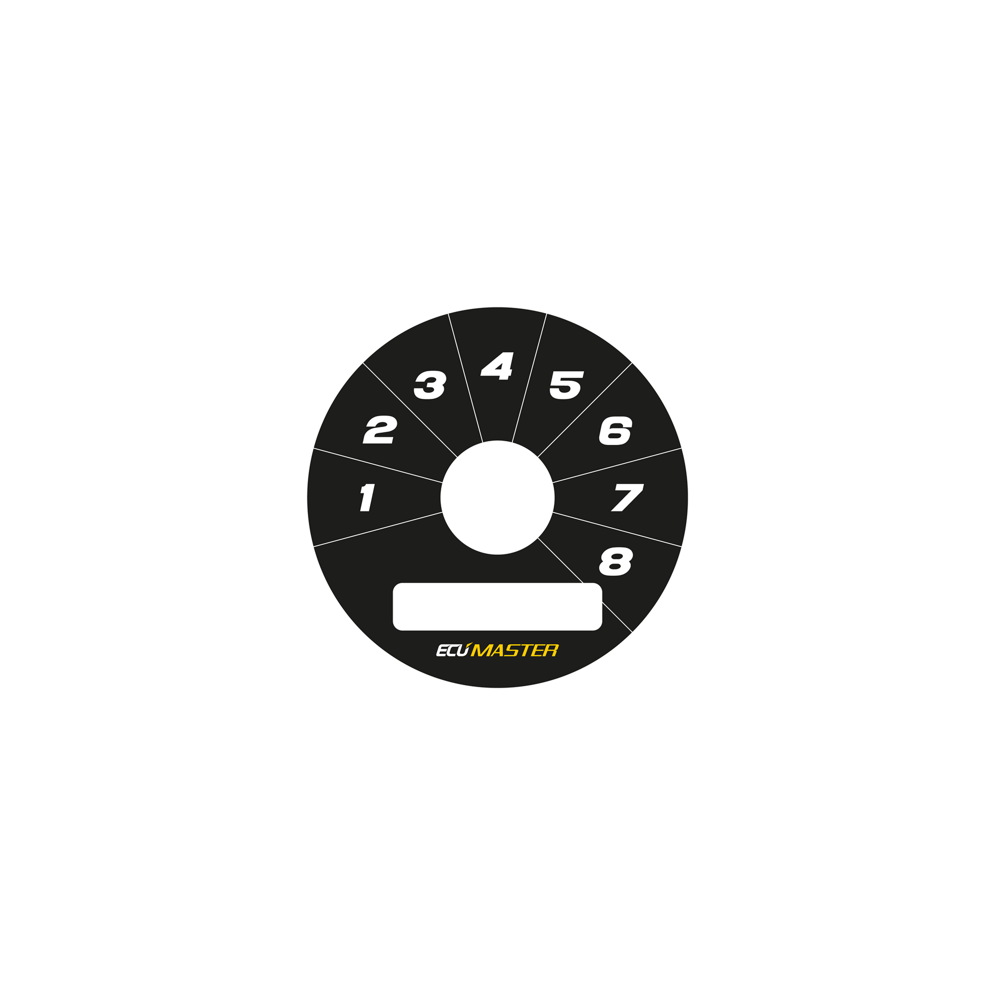 Ecumaster Interruptor Rotatorio 8pos Carátulas Negras B01 - Imagen 2