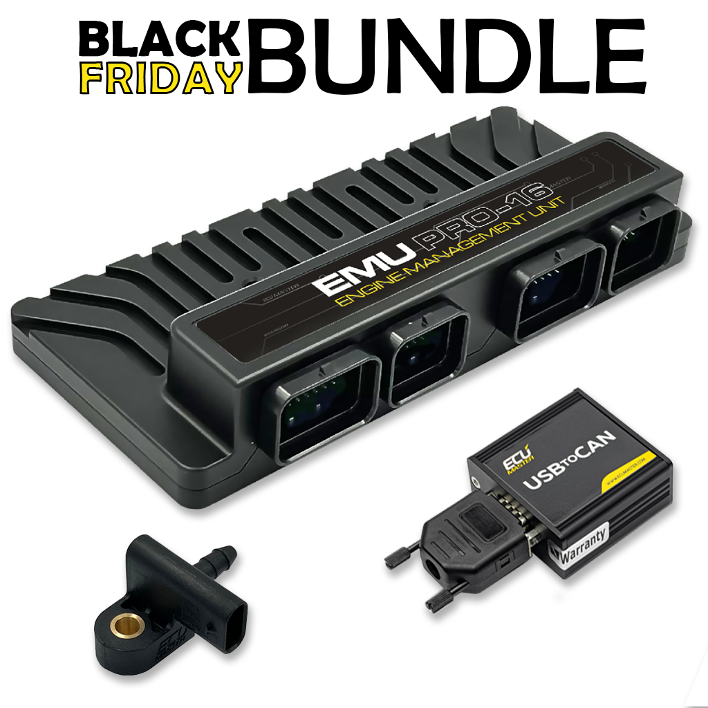 Pack Black Friday ECUMASTER EMU PRO-16 + Sensor Map-400 + Módulo USB a Bus CAN - Imagen 2