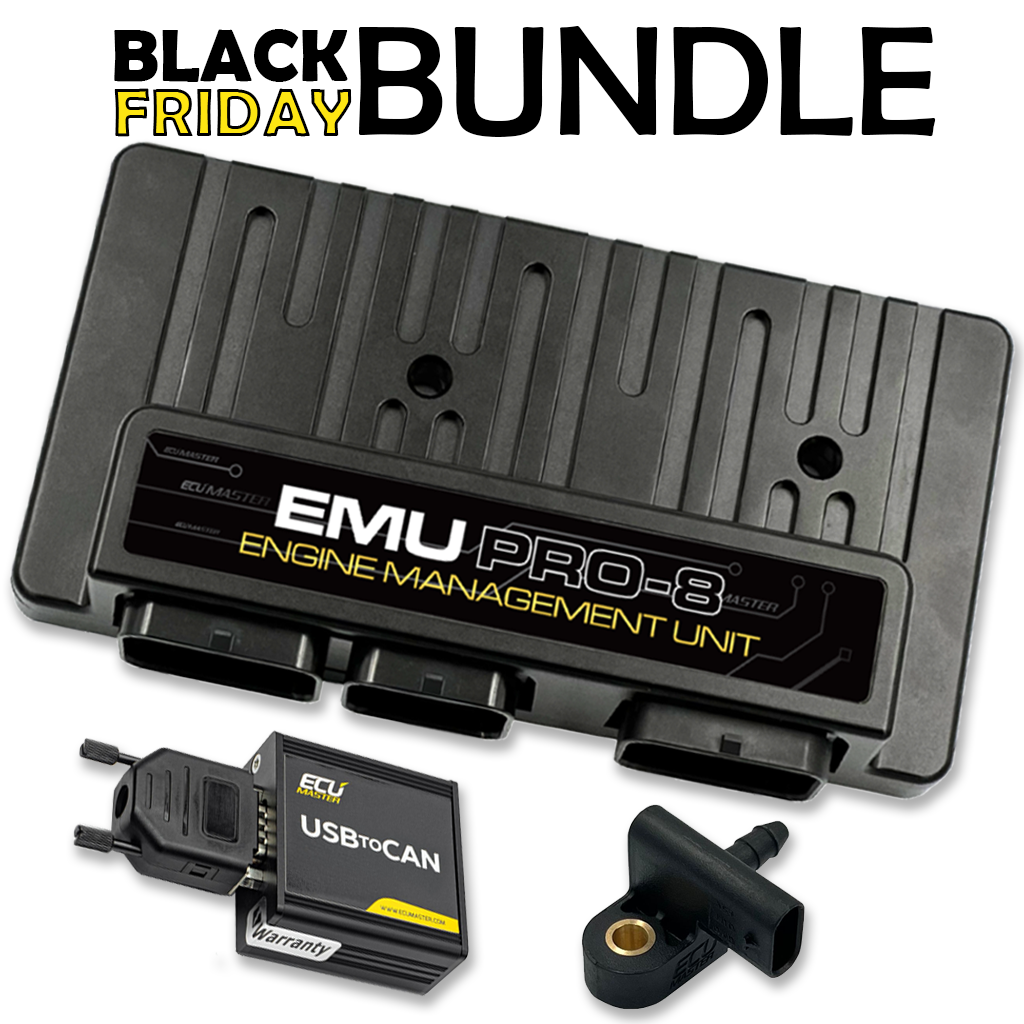 Pack Black Friday ECUMASTER EMU PRO-8 + Sensor Map-400 + Módulo USB a CAN