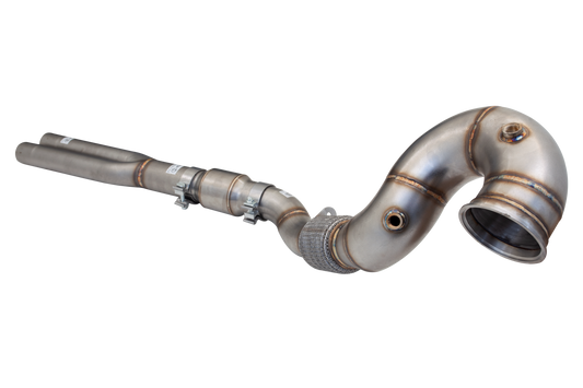 Downpipe XForce 100CPSI con Catalizador Alto Flujo Audi RS3 2017- 8V HATCH