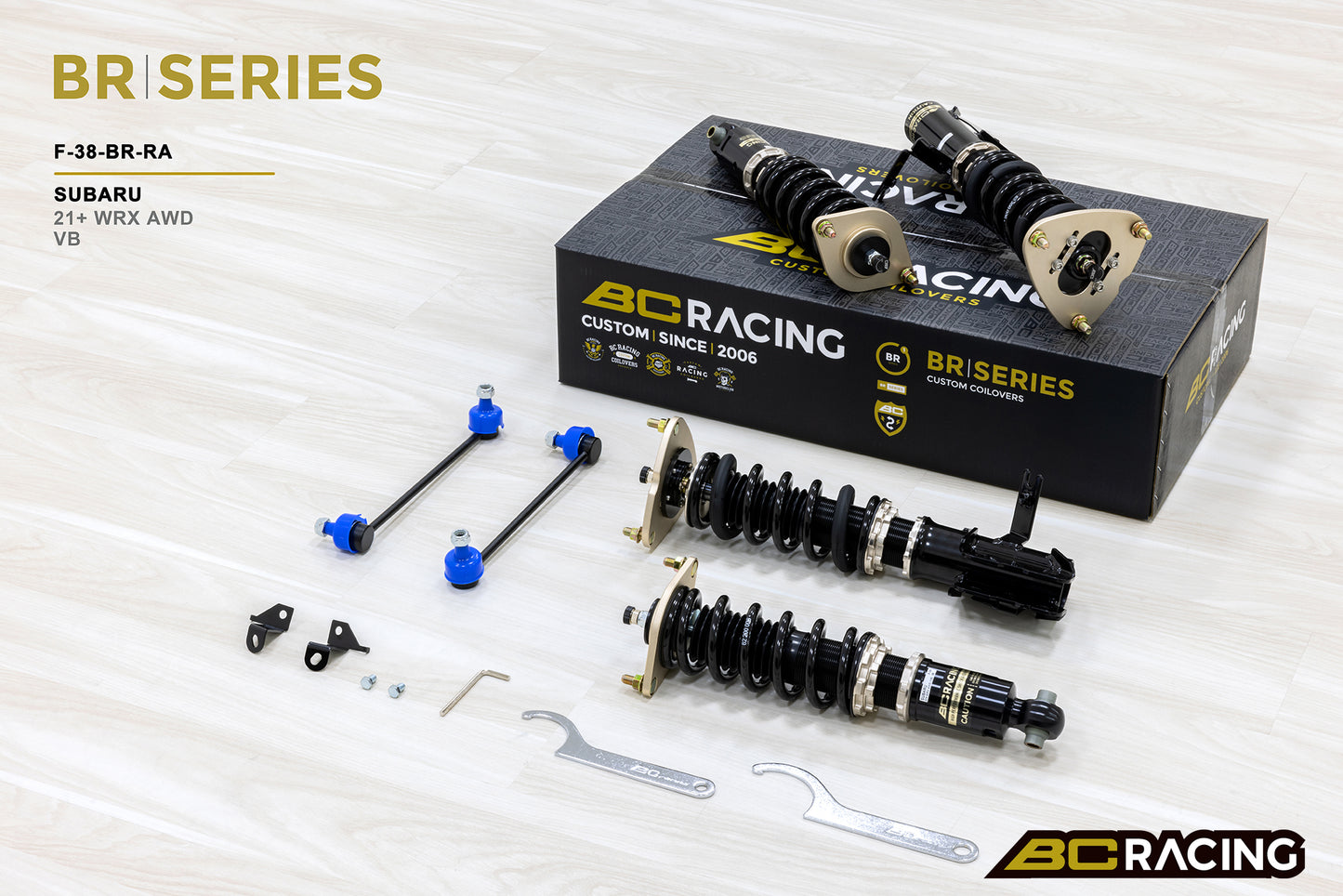 Suspensión de Muelles BC Racing F-38-BR-RA para Subaru WRX AWD VB 2021+ - Imagen 2