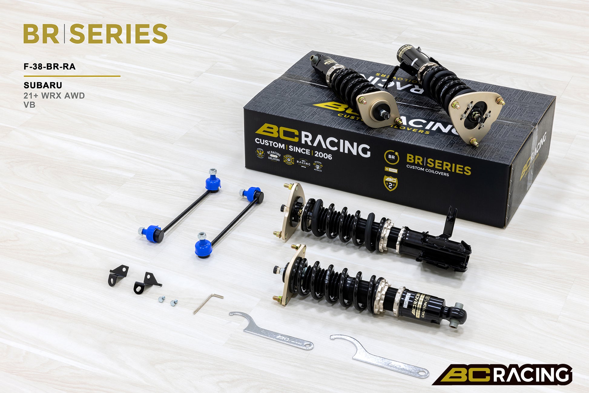 Suspensión de Muelles BC Racing F-38-BR-RA para Subaru WRX AWD VB 2021+ - Imagen 2