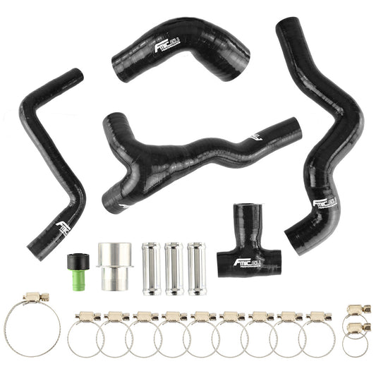 Kit Manguera de Respiradero de Cárter Silicona FMIC.EU Audi A3 1.8T AUQ AUM VW Jetta Golf MK4 Bora 1998-2006 - Negro