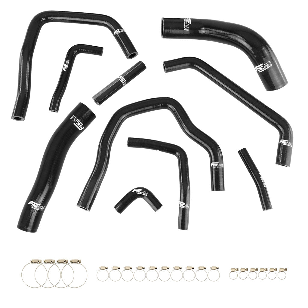 Kit Manguitos Refrigerante Silicona FMIC.EU Toyota Land Cruiser HDJ80 - Negro