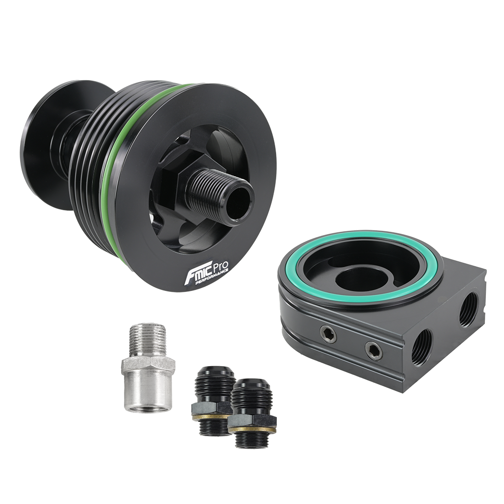 Adaptador Placa Sandwich Radiador Aceite FMIC.Pro VAG Audi S4 S5 RS4 RS5 3.0TSI V6 Porsche 2.9T EA839 - Imagen 2