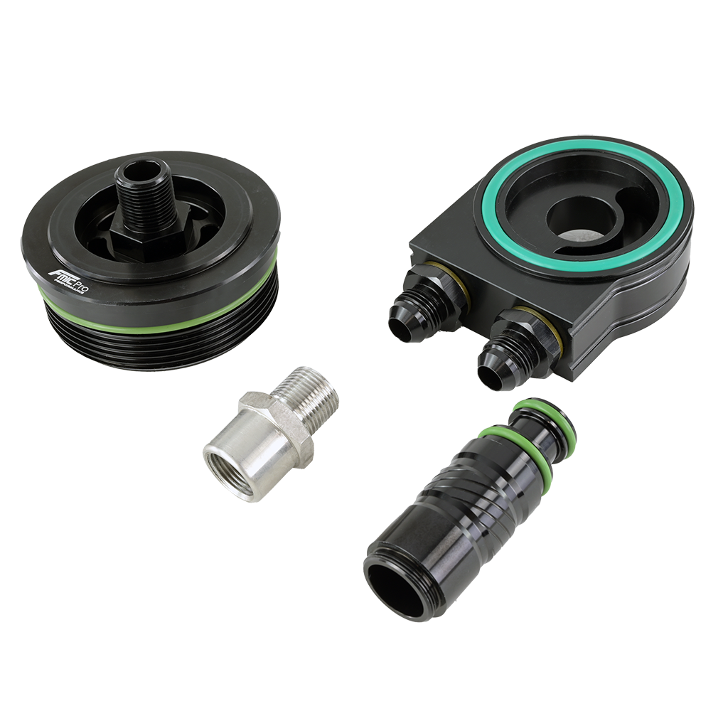 Adaptador Placa Sandwich Radiador Aceite FMIC.Pro BMW E87 E90 E46 N46 - Imagen 2
