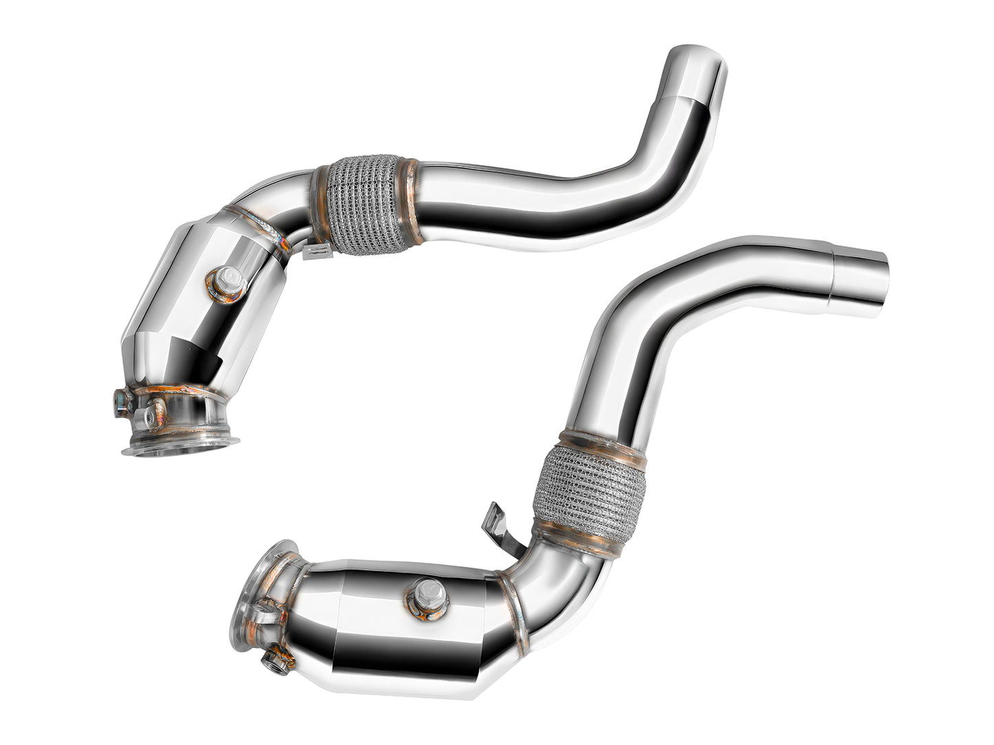 Downpipe FMIC.Pro para BMW F15 F16 X5 50ix X6 50ix 4.0 4.4L N63B 2015- con Catalizador de Alto Flujo