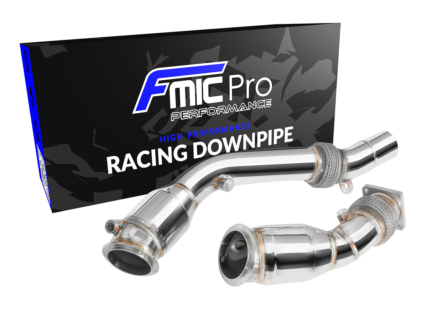 Downpipe FMIC.Pro BMW F80 M3 S55 USA con Catalizador Alto Flujo - Imagen 3