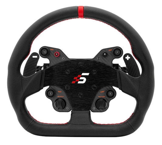 Volante GT1 330mm Tipo D Cuero SIMAGIC con Levas Simracing