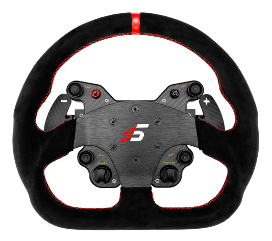 Volante GT1 330mm Tipo D de Ante, Levas SIMAGIC, Simracing