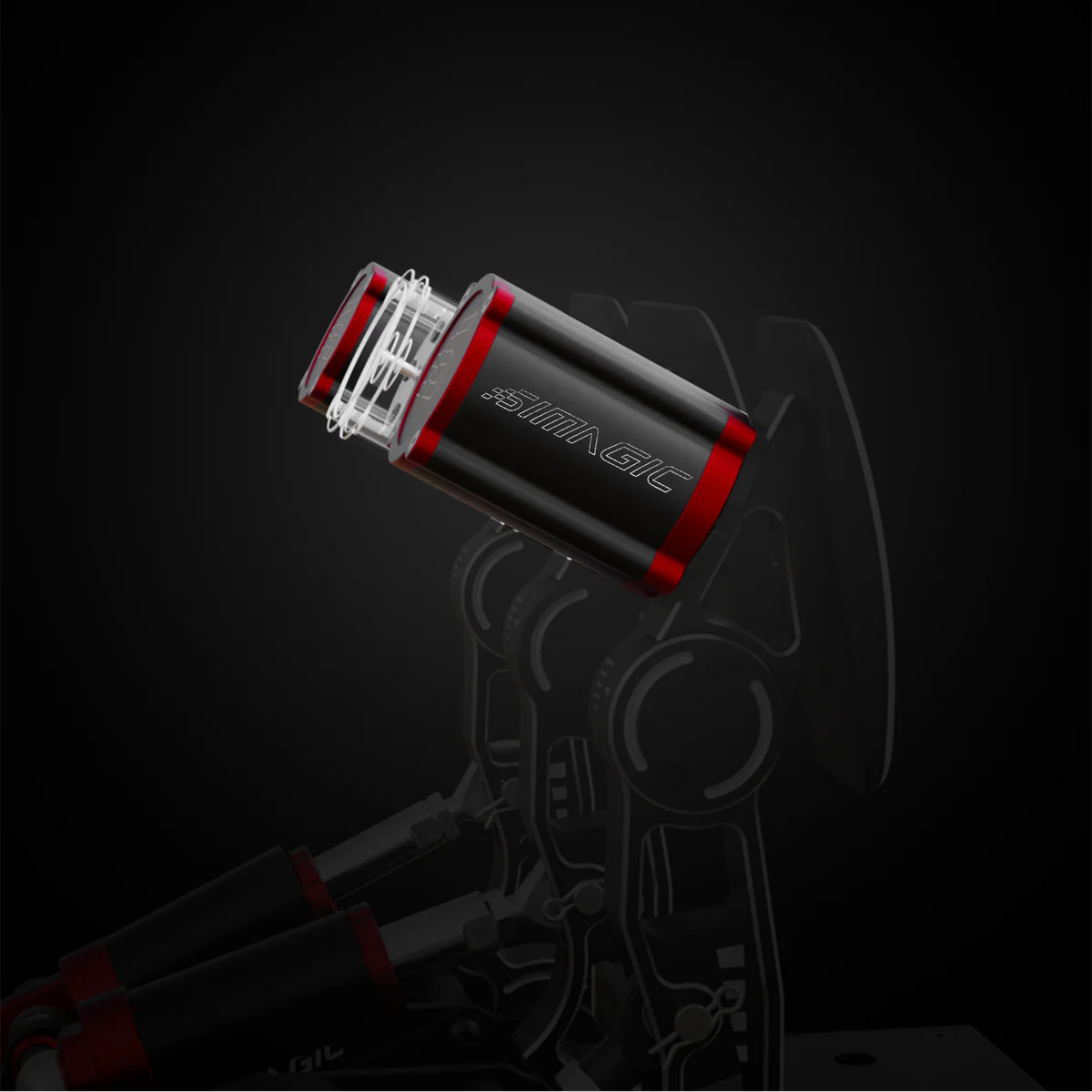 Pedales Haptic Reactor con Motor Lineal Vibración HPR SIMAGIC Simracing - Imagen 2
