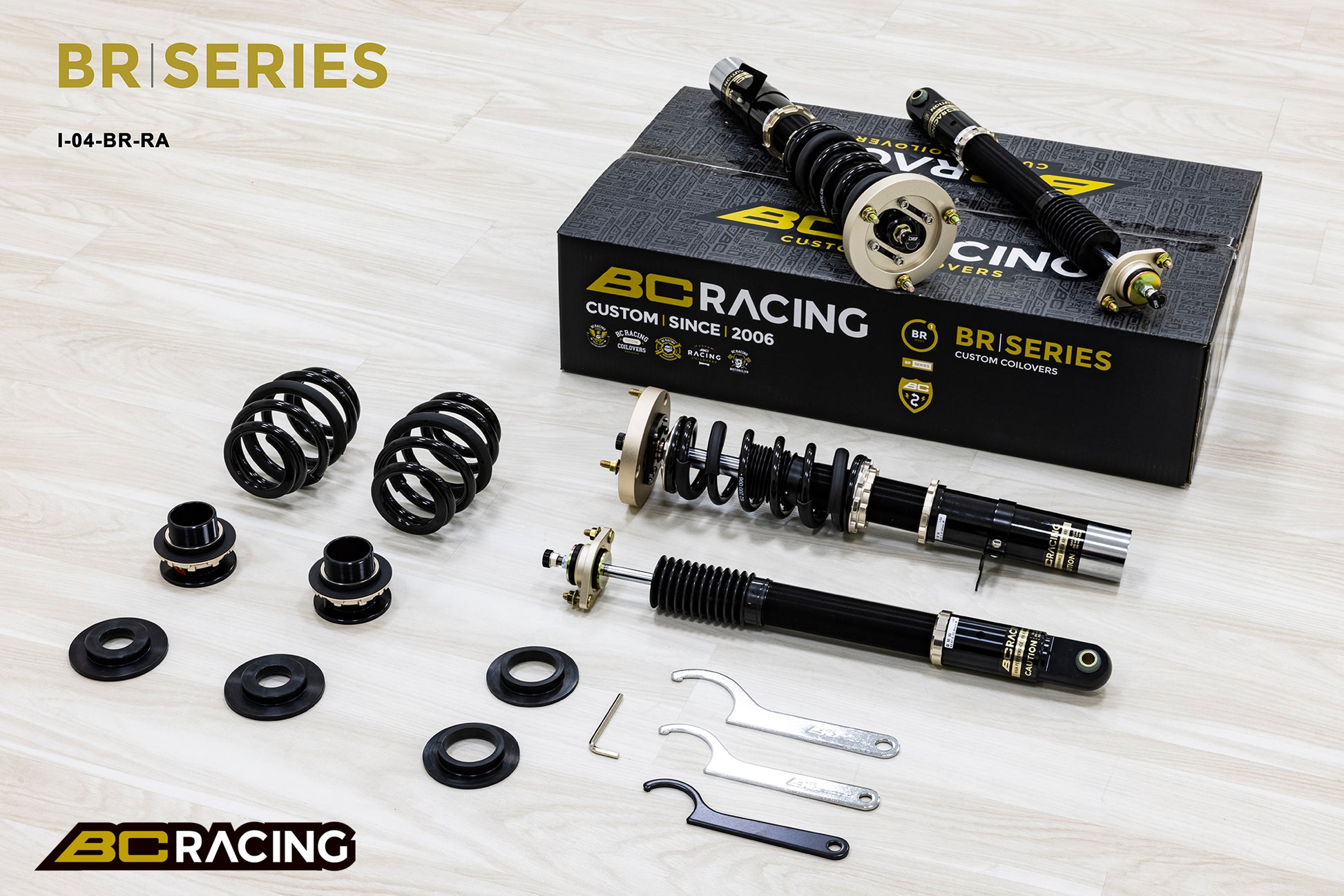 Suspensión de Muelles BC Racing I-04-BR-RA para BMW Serie 3 E30 1982-1991 (45mm) (Weld) - Imagen 2