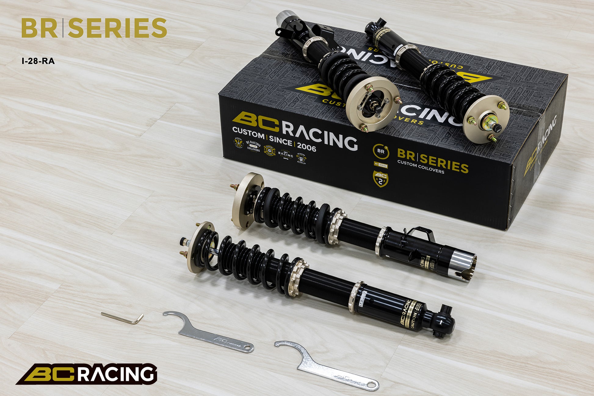 Suspensión de Rosca BC Racing I-28-BR-RA para BMW Serie 5 E34 (55mm) - Imagen 2