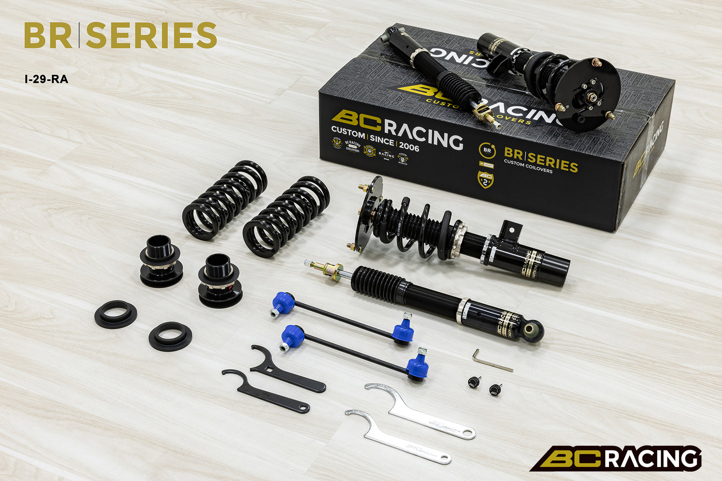 Suspensión de Muelles Helicoidales BC Racing I-29-BR-RA para BMW Serie 3 Sedán F30 2012+ (3 Tornillos) - Imagen 3