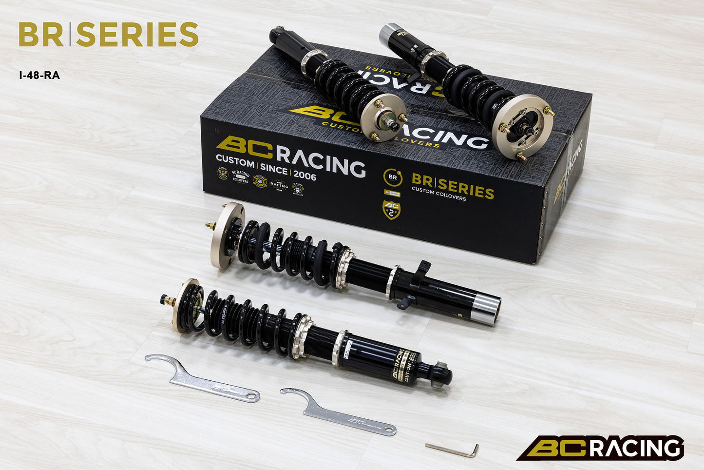 Suspensión de Muelles BC Racing I-48-BR-RA para BMW Serie 3 E21 (1975-1981) (Amortiguador 45mm) (Soldadura) - Imagen 2