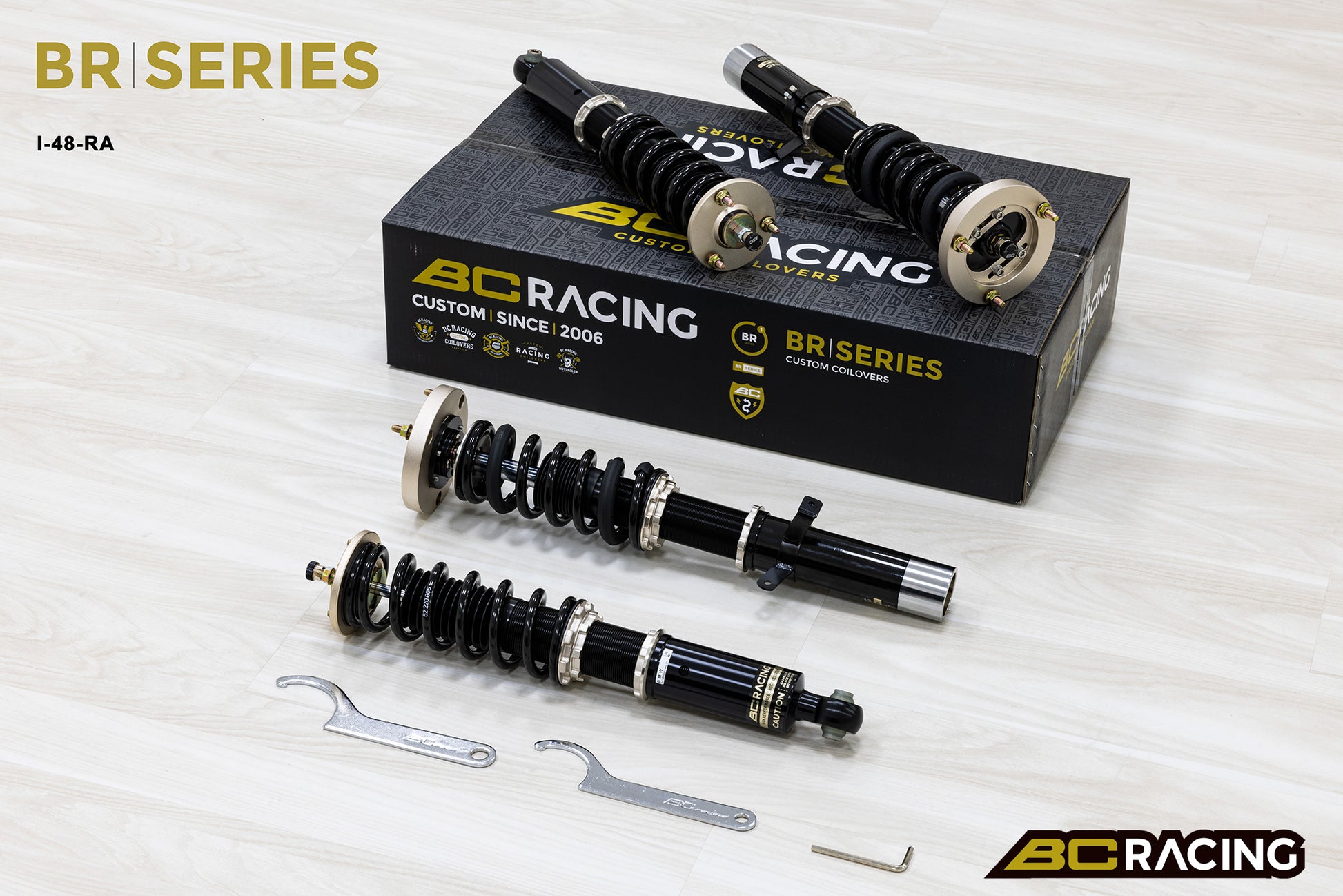 Suspensión de Muelles BC Racing I-48-BR-RA para BMW Serie 3 E21 (1975-1981) (Amortiguador 45mm) (Soldadura) - Imagen 2