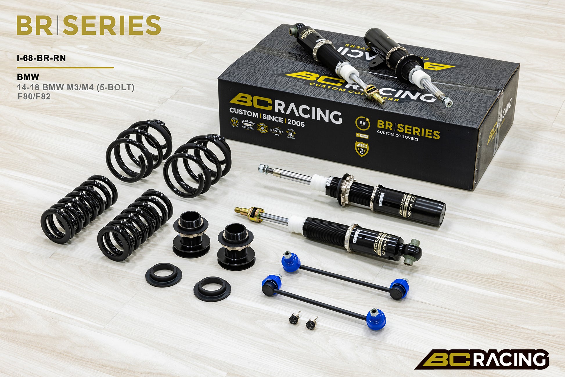 Suspensión de Muelles Helicoidales BC Racing I-68-BR-RA para BMW M3/M4 F80/F82 (5 Tornillos) - Imagen 3