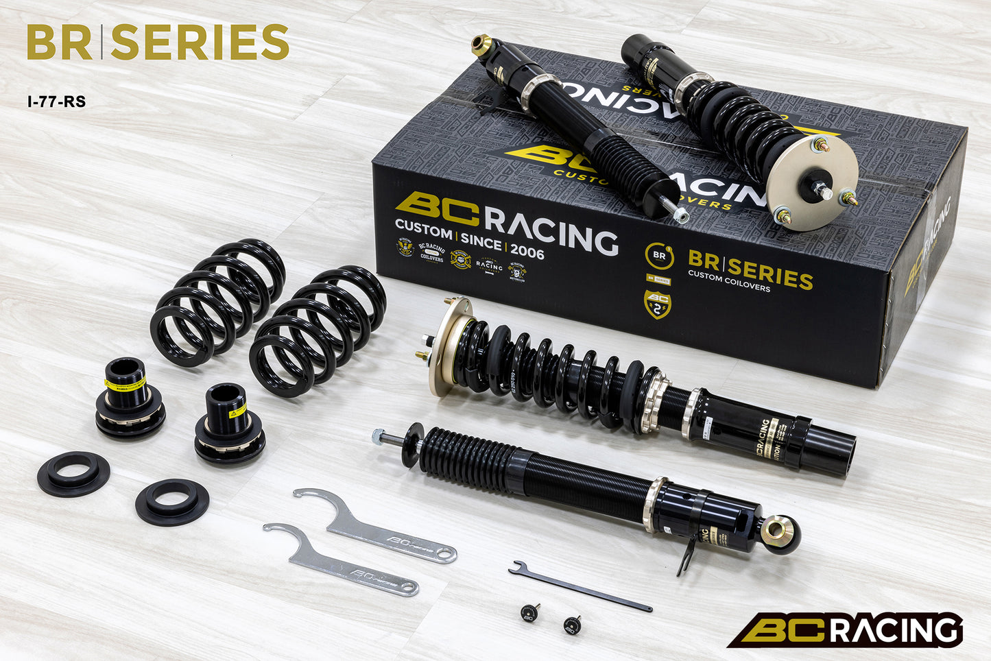 Suspensión de Muelles Helicoidales BC Racing I-77-BR-RS para BMW X5/6 E70/E71 2007-2013 (AWD)