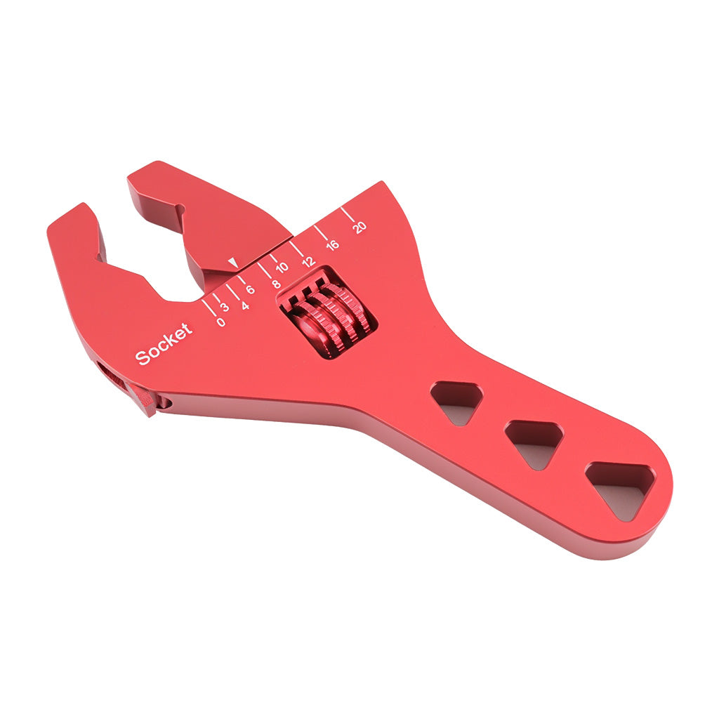 Llave Ajustable para Racores AN3–AN20 Roja