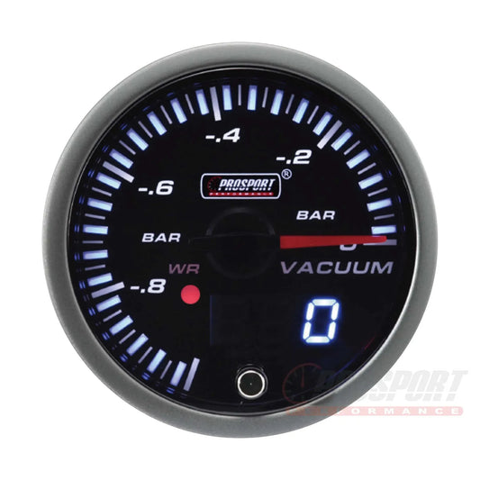 Prosport JDM Series 52mm - Manómetro de Vacío con Sensor Impermeable