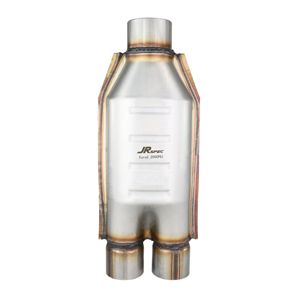 Catalizador Universal JRSpec Euro 2 1.6-4.0L, 63/51mm para Tubos 70-63mm