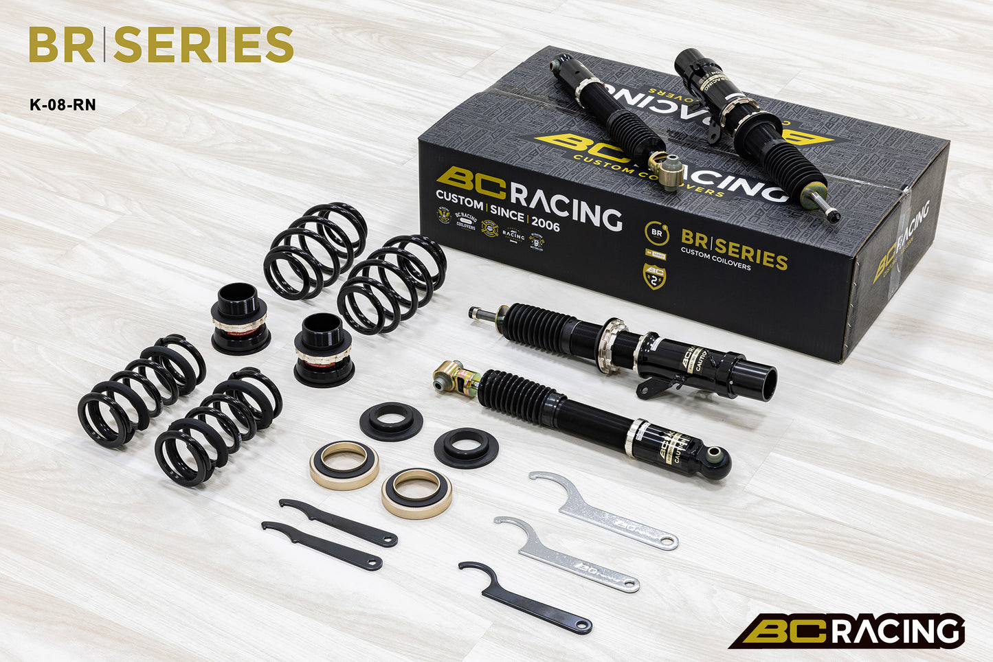 Suspensión de Muelles Helicoidales BC Racing K-08-BR-RN para Peugeot 207 2006-2012 (Euro) (Amortiguador 51mm) - Imagen 3