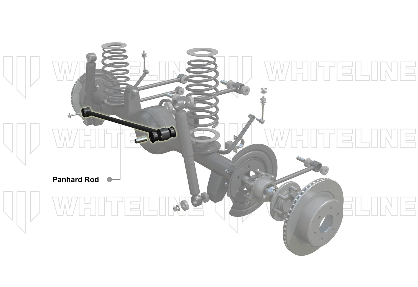 Barra Panhard Trasera Ajustable Whiteline para Ford Mustang S197 2004-2014