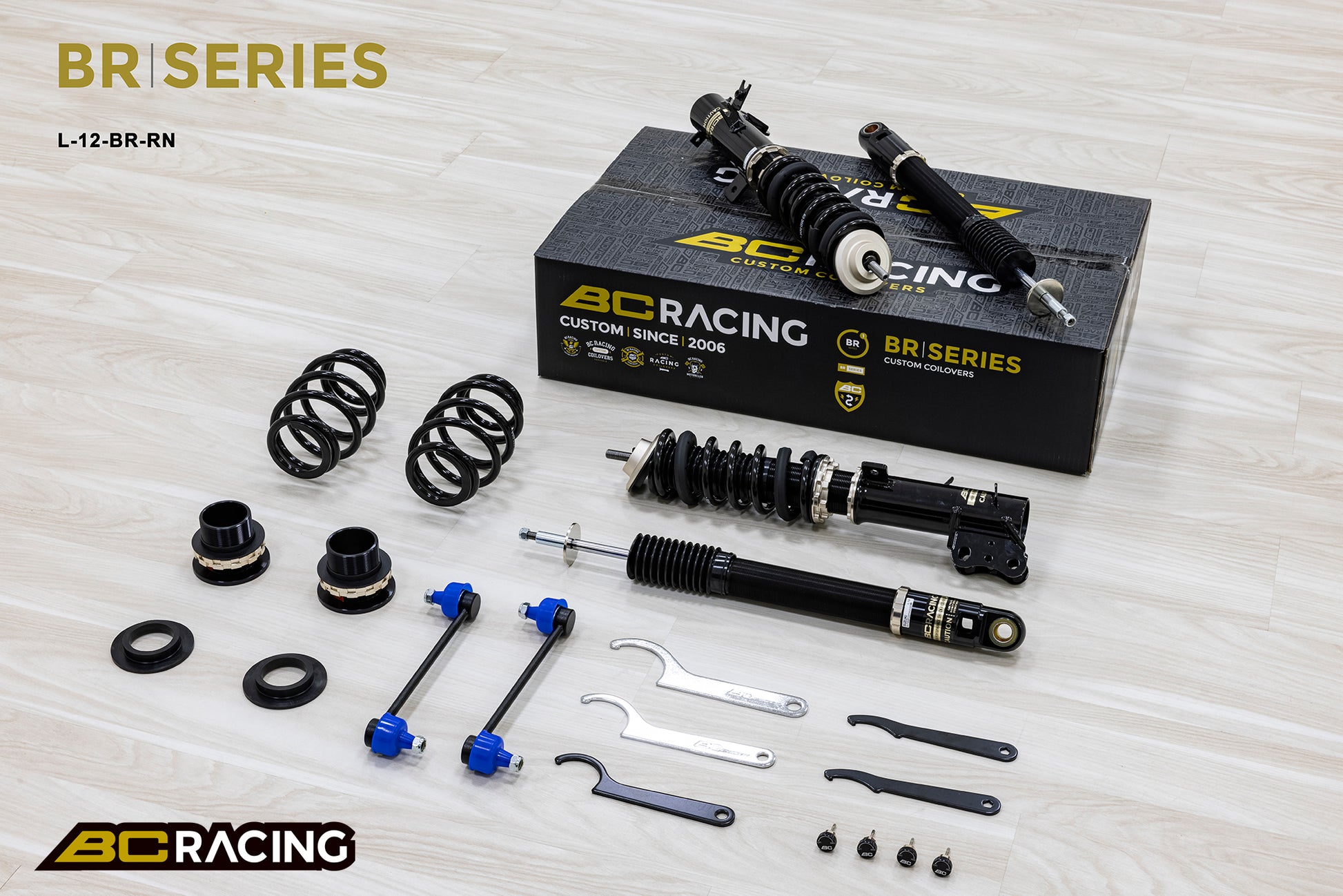 Suspensión de Muelles Helicoidales BC Racing L-12-BR-RN para Suzuki Swift ZC72S/ZC32S 2010-2017