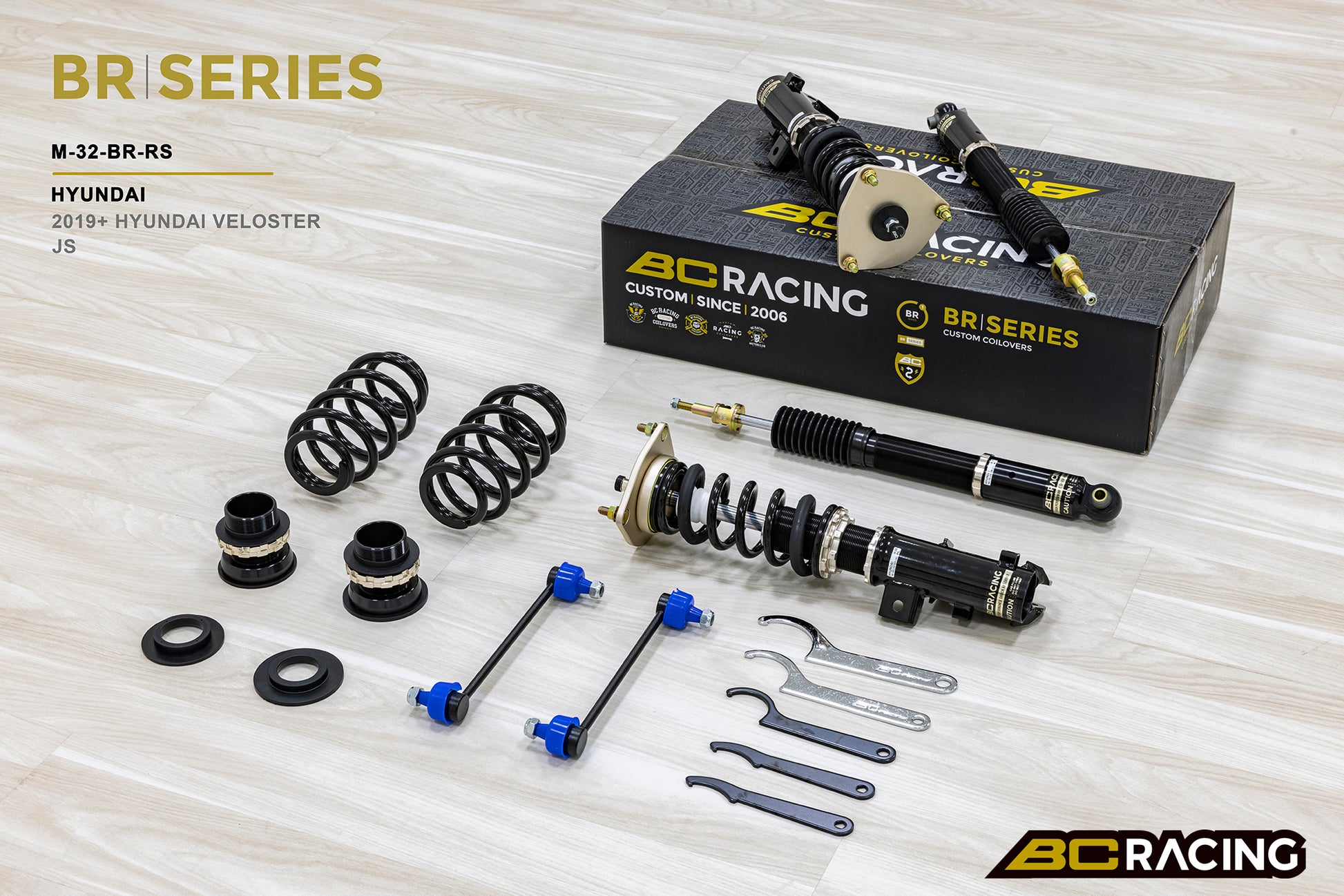 Suspensión de Muelles Helicoidales BC Racing M-32-BR-RA para Hyundai Veloster JS 2019+ - Imagen 2