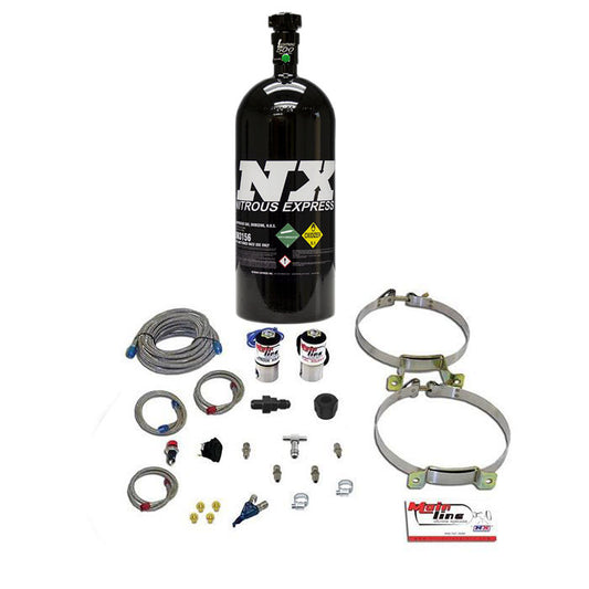 Sistema Nitroso Mainline EFI Monoinyector Con Botella Negra 10Lb Nitrous Express NX-ML2000B