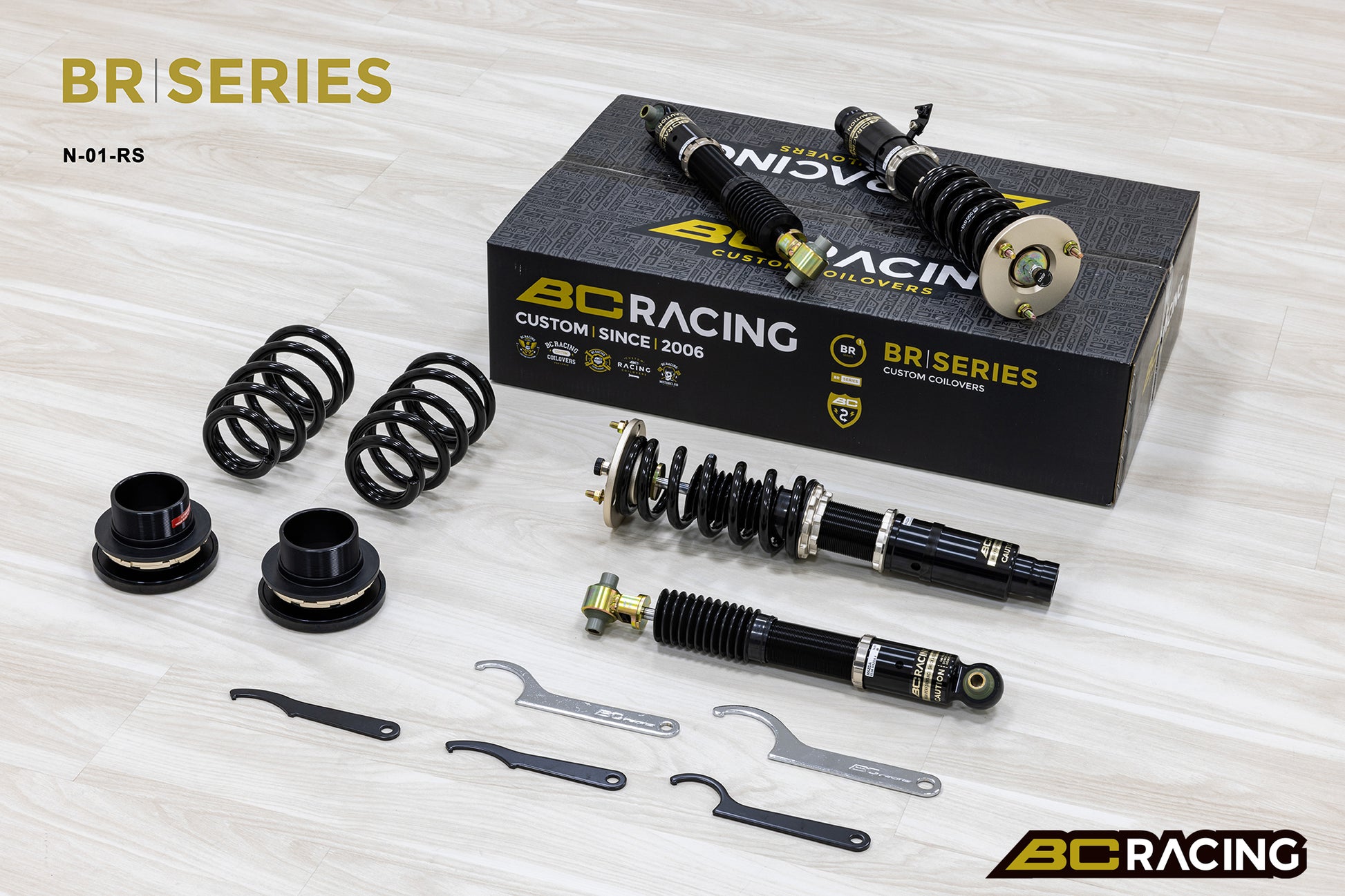 Suspensión de Muelles Helicoidales BC Racing N-01-BR-RS para Mazda 6 GG3S/GG3P 2003-2008 - Imagen 3