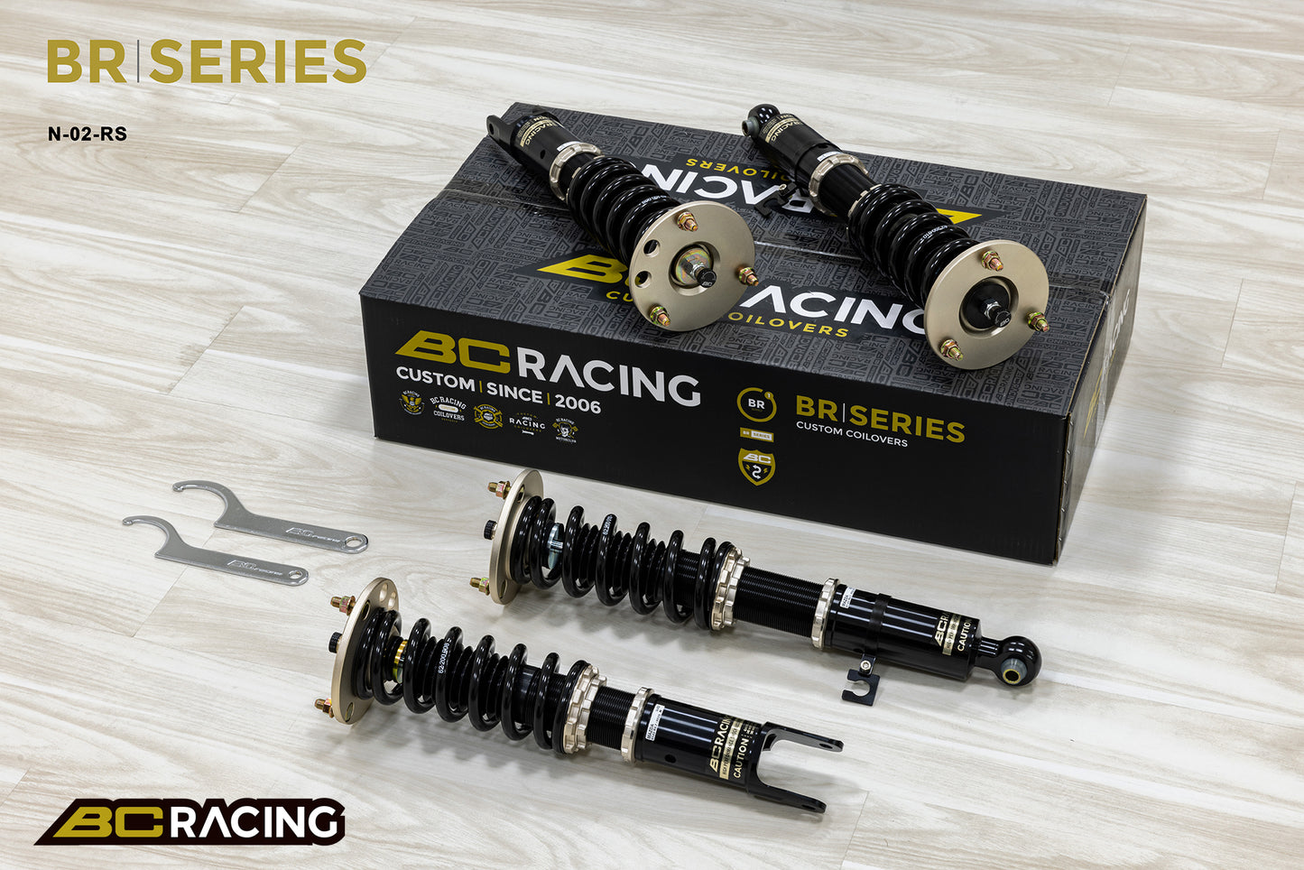 Suspensión de Muelles Helicoidales BC Racing N-02-BR-RS para Mazda RX-7 FD3S 1991-2002 - Imagen 3