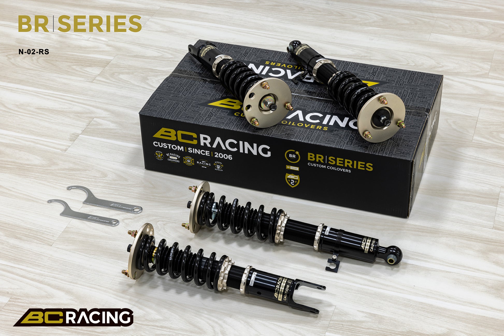 Suspensión de Muelles Helicoidales BC Racing N-02-BR-RS para Mazda RX-7 FD3S 1991-2002 - Imagen 3