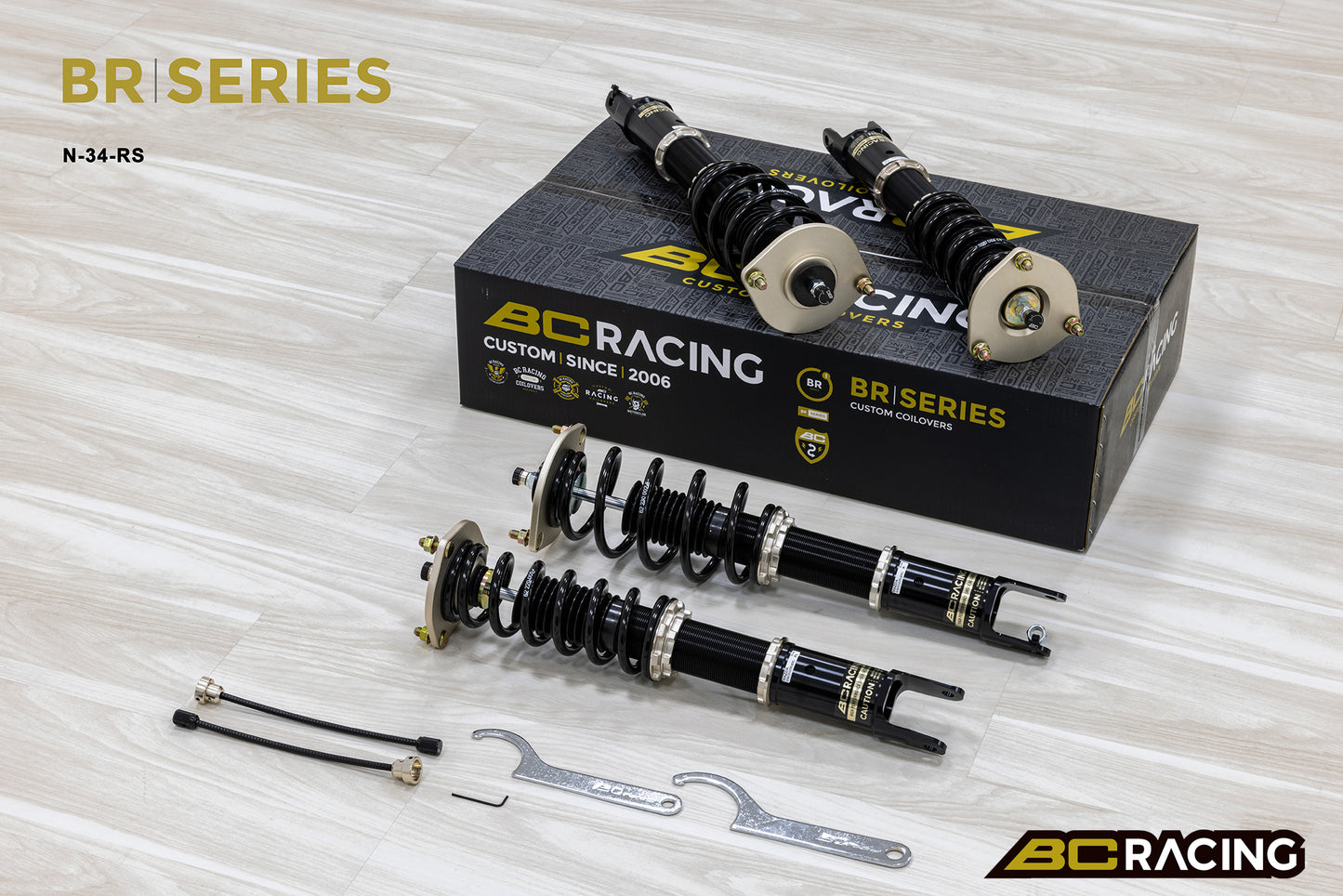 Suspensión de Muelles Helicoidales BC Racing N-34-BR-RS para Mazda MX-5 Roadster ND5RC 2015+
