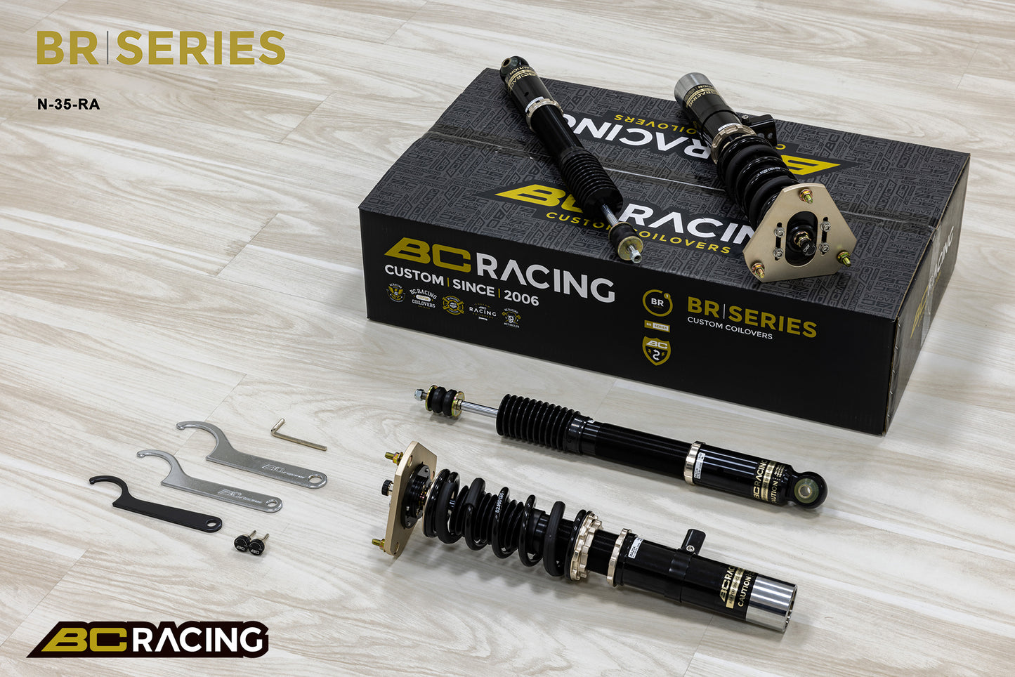 Suspensión de Rosca BC Racing N-35-BR-RA para Mazda RX-3/808 71-78 (Soldar) - Imagen 3