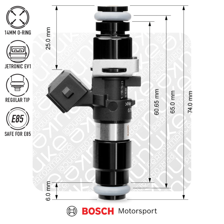 Inyector Nuke Performance Bosch 1462cc 65mm EV14L - Imagen 2