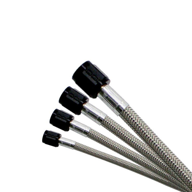 Manguera Trenzada Acero Inox. 6AN (20Ft) (Terminales Negros) Nitrous Express NX 12240