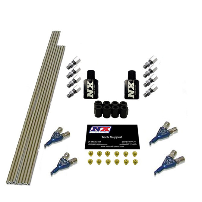 Kit de Fontanería 4 Cil. Piranha sin Solenoides Nitrous Express NX NX400