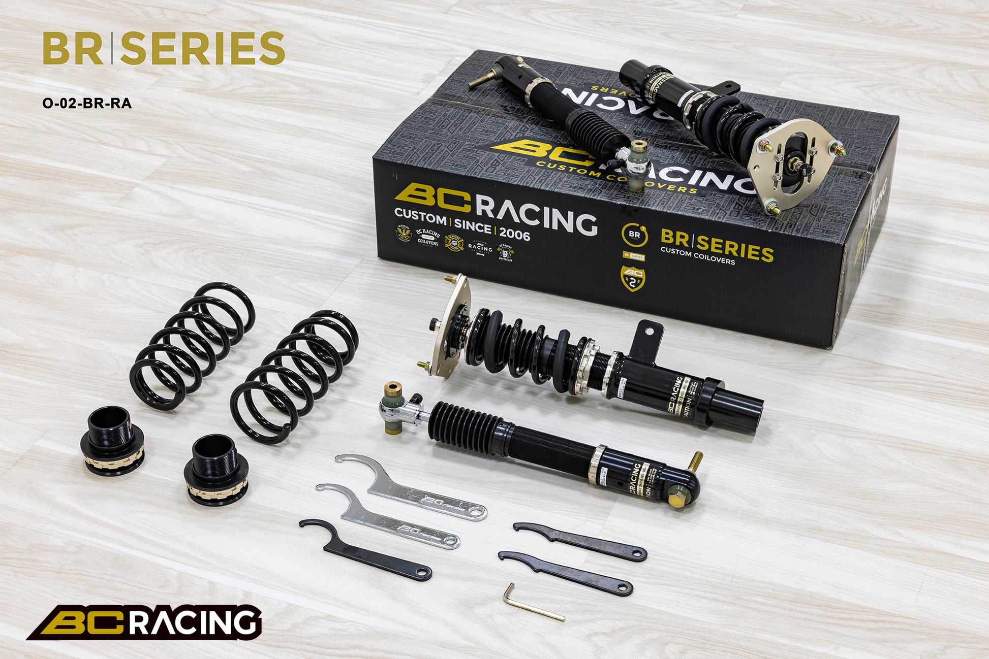 Suspensión de Muelles Helicoidales BC Racing O-02-BR-RA para Renault Megane RS CM2H86 2004-2009 - Imagen 2