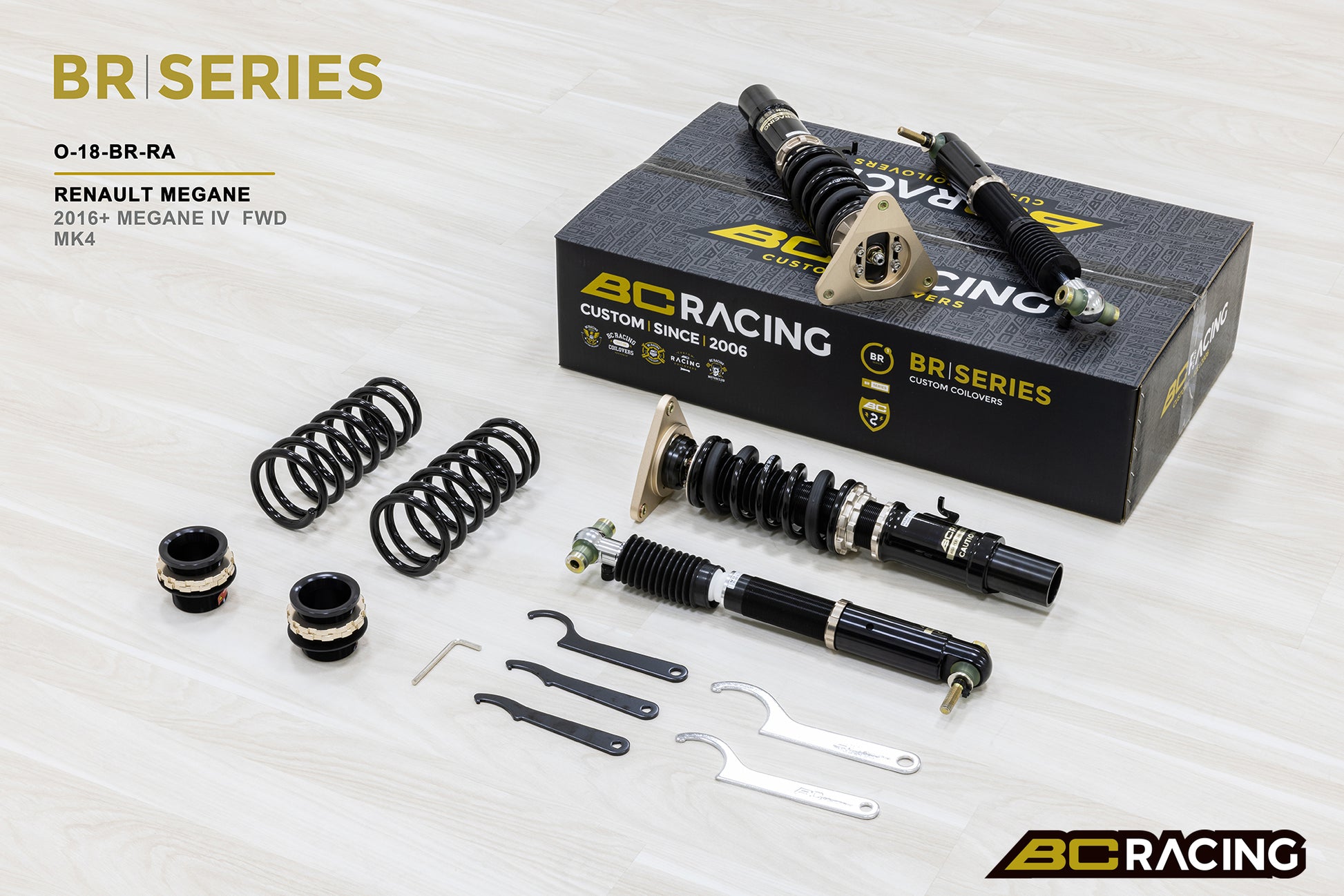 Suspensión de Muelles BC Racing BR para Renault Clio Megane FWD MK4 2016+ - Imagen 3