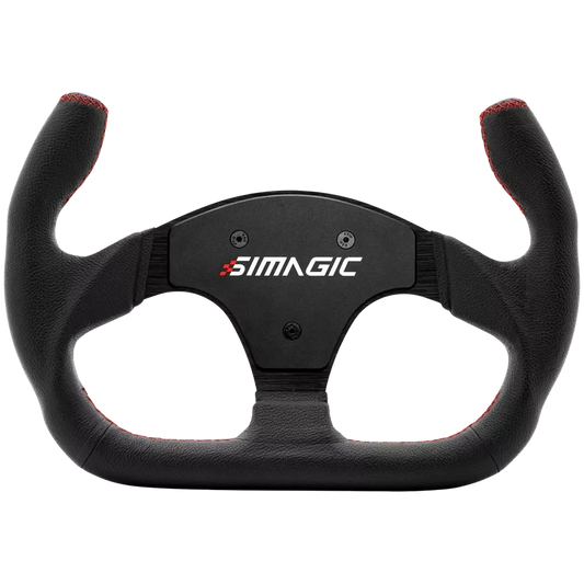 Volante de Carreras Profesional en Cuero en Forma de C 325mm SIMAGIC Simracing